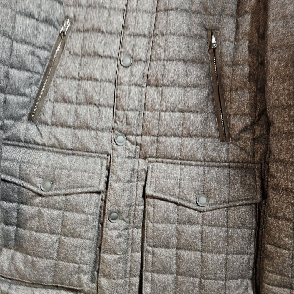 Pronto Uomo Winter Jacket Insulated Lined Quilted Charcoal Men's Sz Small